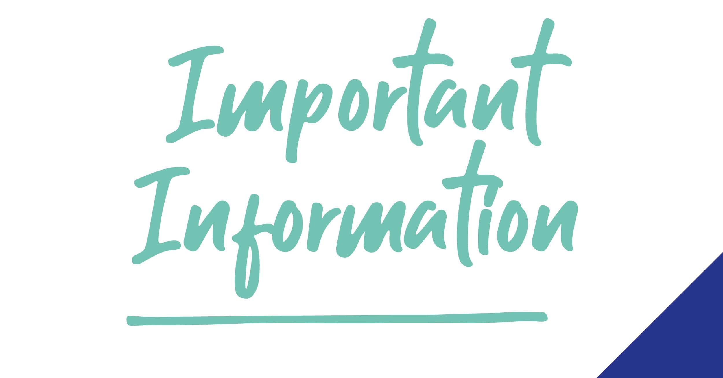 Important Information Dec 2023